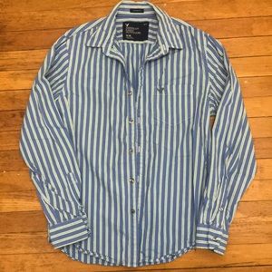 Men’s American Eagle striped LS dress top